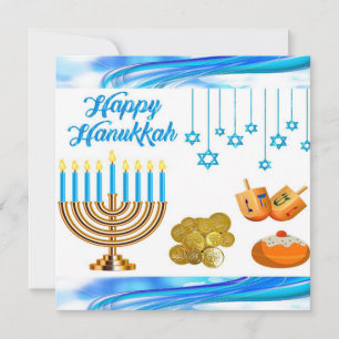 Correspondance Amusants enfants Chanukah pièces de carte dreidels