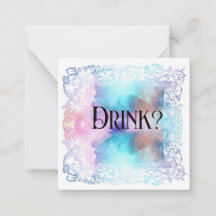 *~* BOIRE ? Carte de note plat AP63 Relation