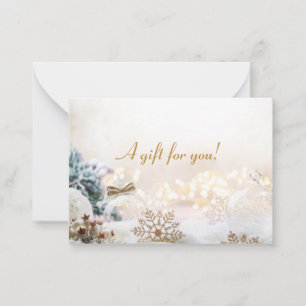 Correspondance Carte cadeau de Noël d'affaires