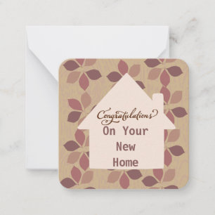 Correspondance Carte de félicitations pour votre nouvelle maison
