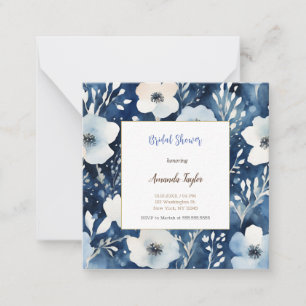 Correspondance Carte de Fête des mariées minimaliste aux fleurs b
