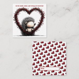 Correspondance Carte de la Saint-Valentin au hérisson fantaisiste