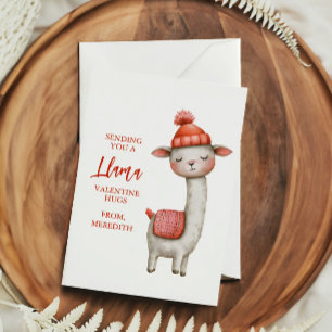 Correspondance Carte de la Saint-Valentin lama mignon pour les en