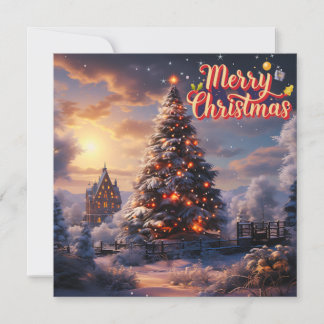 Correspondance Carte de Noël étincelante de la saison