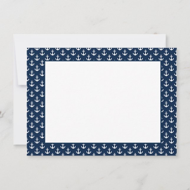 Correspondance Carte de Note Ancre (Devant)