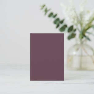 Correspondance Carte de note - Brun prune foncé tendance