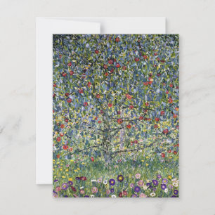 Correspondance Carte de note d'arbre de pomme Gustav Klimt