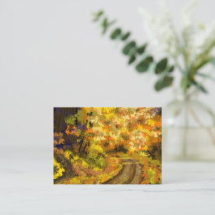 Correspondance Carte de note d'automne colorée Abstraite
