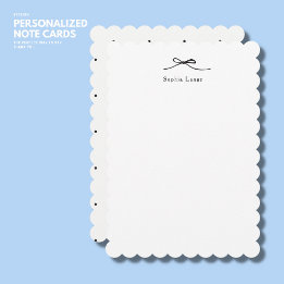 Correspondance Carte de note de bord de pétoncle personnalisée av