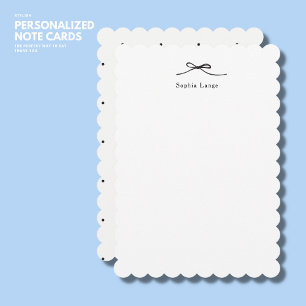 Correspondance Carte de note de bord de pétoncle personnalisée av