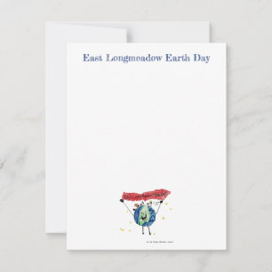 Correspondance Carte de note de Jour des terres East Longmeadow