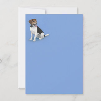 Correspondance Carte de note de Mix Beagle adorable