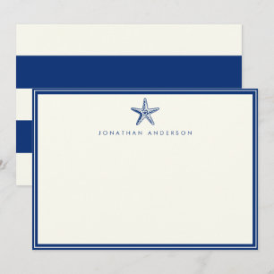 Correspondance Carte de note de poisson d'eau de mer marine