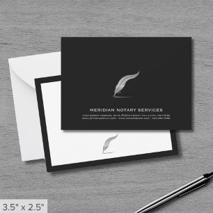 Correspondance Carte de note de service notaire élégante