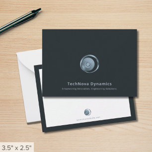 Correspondance Carte de note du logo de la technologie moderne