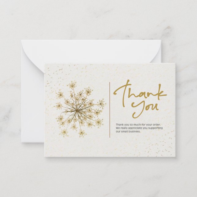 Correspondance Carte de note Merci (Devant)