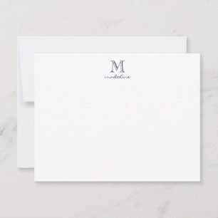 Correspondance Carte de note Monogramme Monogramme Simple Modern