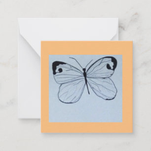 Correspondance Carte de note Papillon