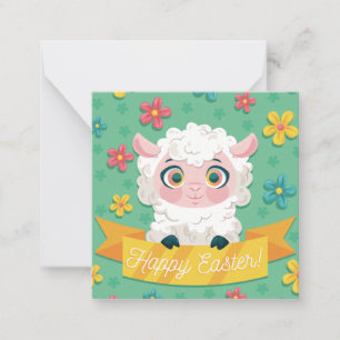 Correspondance Carte de note Pâques mignonne