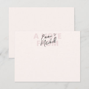 Correspondance Carte de note personnalisée au coeur de script mod