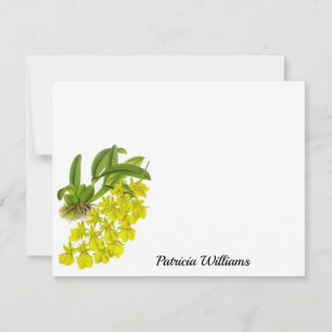 Correspondance Carte de note personnalisée Fleur Jaune