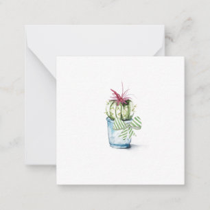 Correspondance Carte de note Plante Cactus pointillés