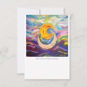 Correspondance Carte de note plat "Sun and Moon"