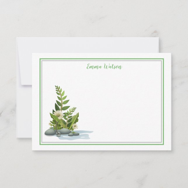 Correspondance Carte de note plate (Devant)