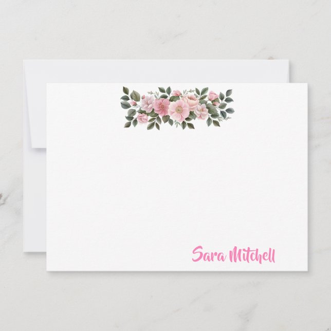 Correspondance Carte de note plate (Devant)