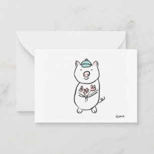 Correspondance Carte de note pour porc doux