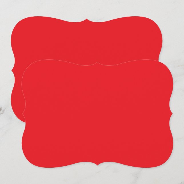 Correspondance Carte de note rouge | Conception de papeterie pers (Devant / Derrière)