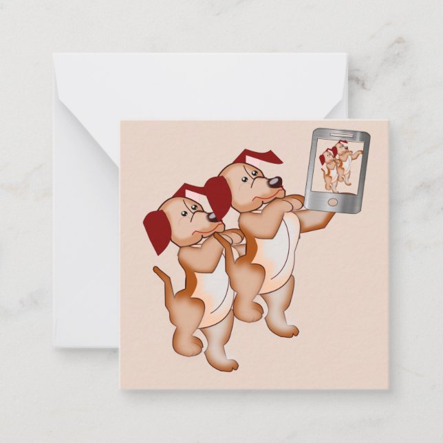Correspondance Carte de note Selfie Buddies (Devant)