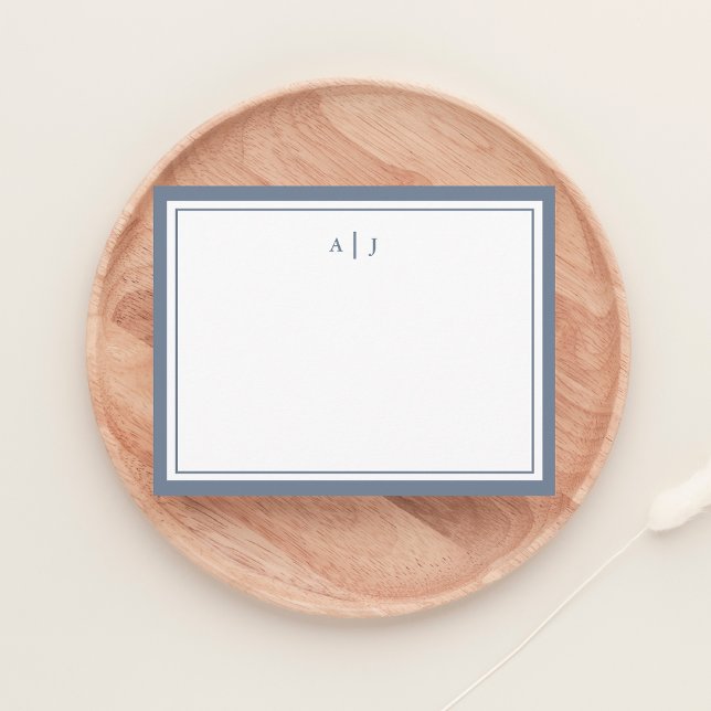 Correspondance Carte de note simple et Dusty Blue (Créateur téléchargé)