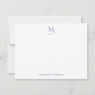 Correspondance Carte de note simple mini-presse initiale