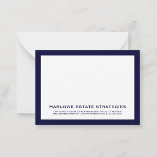 Correspondance Carte de notes commerciales Marine et White