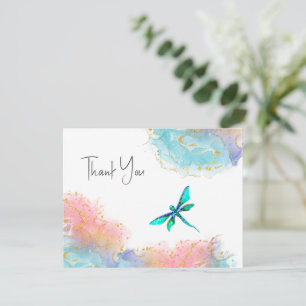 Correspondance Carte de notes Dragonfly Thank You