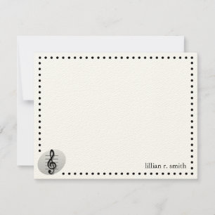 Correspondance Carte de notes musicales personnalisée