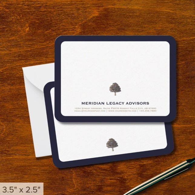 Correspondance Carte de notes professionnelles Gold Tree (Créateur téléchargé)