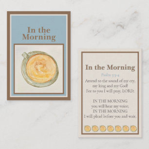 Correspondance Carte de prière : Le matin — Psaume 5:3-4