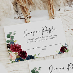 Correspondance Carte de rabat Boho Burgundy Blush