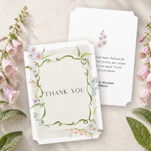 Correspondance Carte de remerciement botanique Meadow Mist
