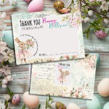 Carte de remerciement d'anniversaire de Ballerine 