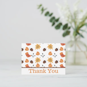 Correspondance Carte de remerciement d'automne