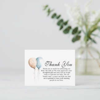 Correspondance Carte de remerciement pour Baby Shower Bearly Wait