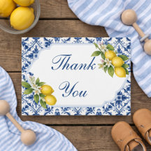 Carte de remerciement pour Baby Shower Ciao Baby -