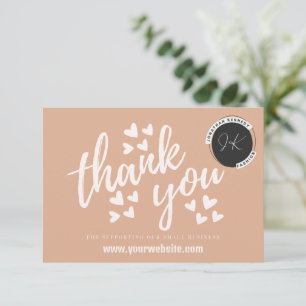 Correspondance Carte de remerciement pour petite entreprise