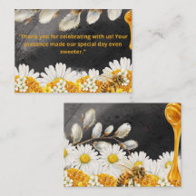 Carte de remerciement rustique avec tournesol et a