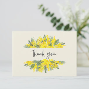 Correspondance Carte de remerciements de sympathie du cadre flora