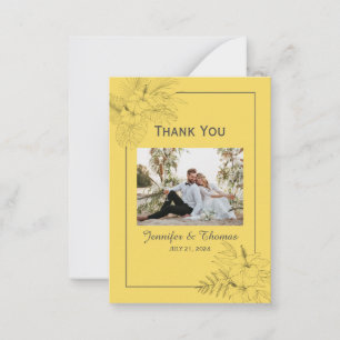 Correspondance Carte de remerciements d'été Tropical Beach Boho