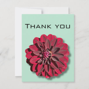 Correspondance Carte de remerciements floral